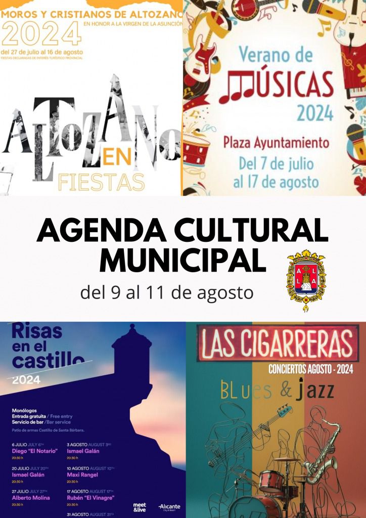 Agenda cultural de Alicante del 9 al 11 de agosto