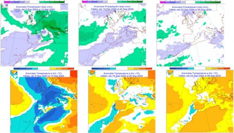 El tiempo se complica el fin de semana: Predicción para las semanas del 9 al 29 de septiembre de 2024